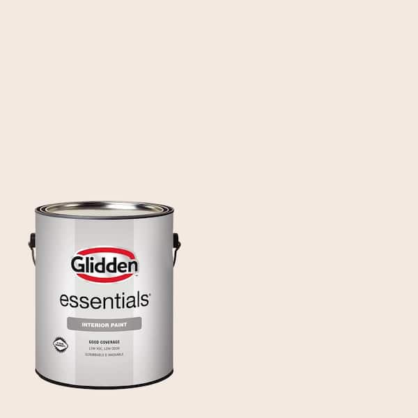 Glidden Essentials 1 gal. PPG1193-1 Scalloped Shell Flat Interior Paint