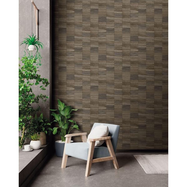 Graphite Grey Checkered Denim Print Non Woven Non-Pasted Textured Wallpaper 57 Sq. Ft.
