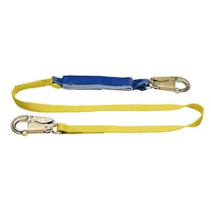 6 ft. DeCoil Lanyard (DCELL Shock Pack, 1 in. Web, Snap Hook)
