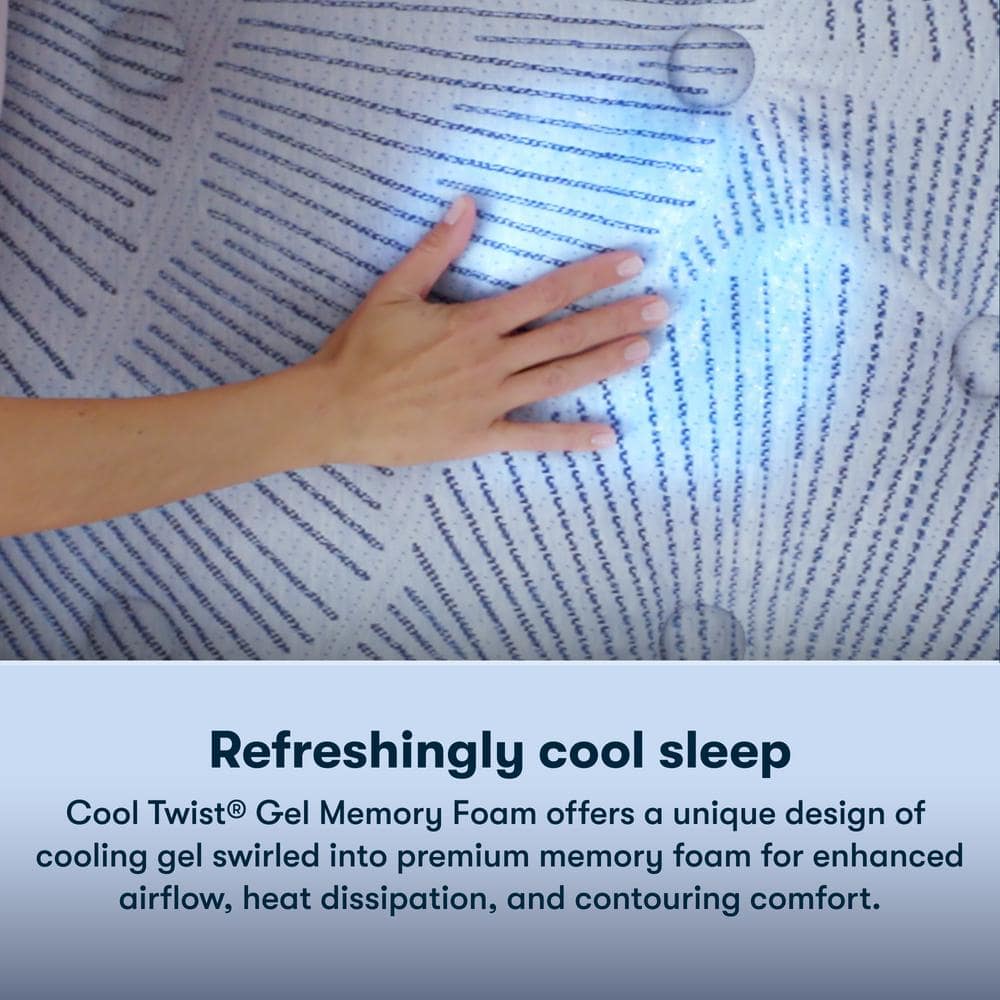 Twin 12" Firm Innerspring Gel Memory Foam Mattress