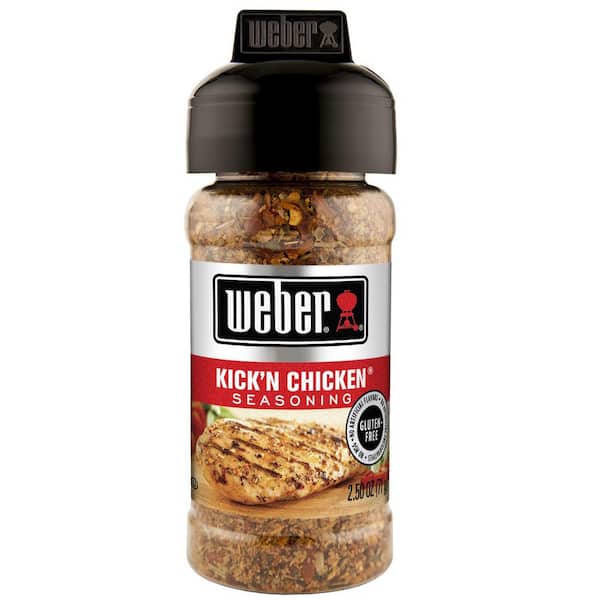 X2-Weber KICK'N CHICKEN Seasoning 7.25 oz Jar Spice ~ Gluten FREE + FREE  SHIP