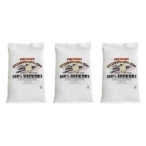 40 lbs. Bags Premium Hickory Grill Smoker Wood Pellets, (3-Pack)