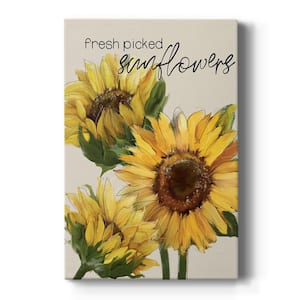 Fresh Picked Sunflowers By Wexford Homes Unframed Giclee Home Art Print 60 in. x 40 in.