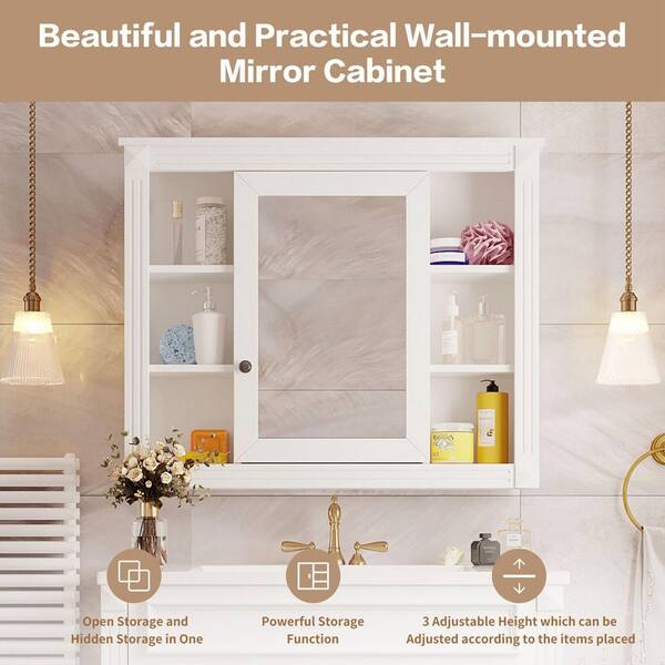 Siavonce 16.3 in. W x 35 in. D x 28.7 in. H Wall Mounted, Medicine