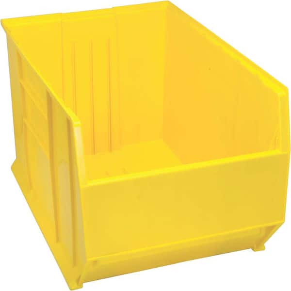 QUANTUM STORAGE SYSTEMS 36 in. Quantum Hulk 65 Gal. Storage Tote in Yellow (1-Pack)