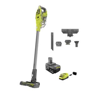 ONE+ 18V Cordless Compact Stick Vacuum Cleaner Kit with 4.0 Ah Battery and Charger