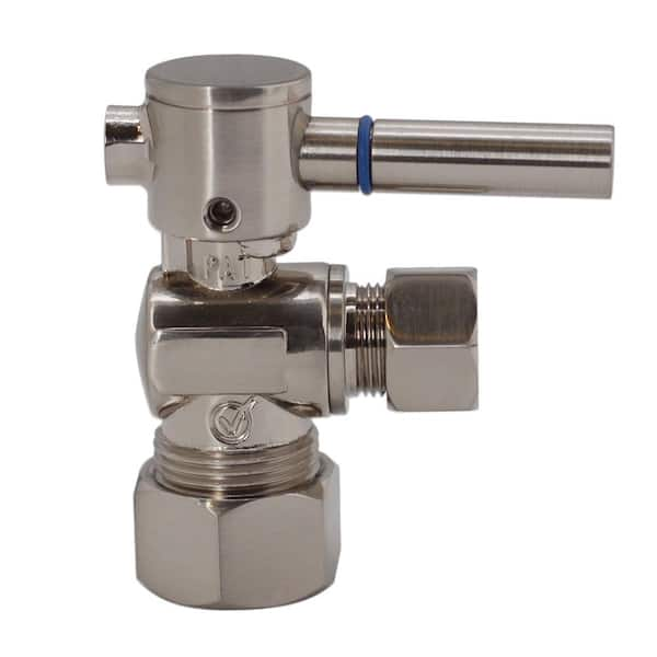 Westbrass 5/8 in. IPS x 3/8 in. O.D. Compression Outlet Angle Stop