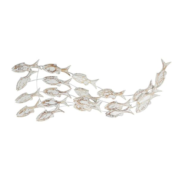 CTW Home 440320 Fish Wood Wall Decor - Set of 2