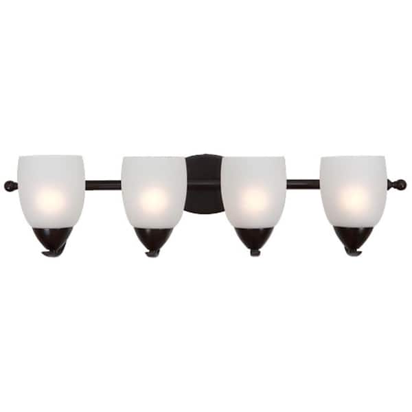 Unbranded Ann 4-Light Oil-Rubbed Bronze Bath Light