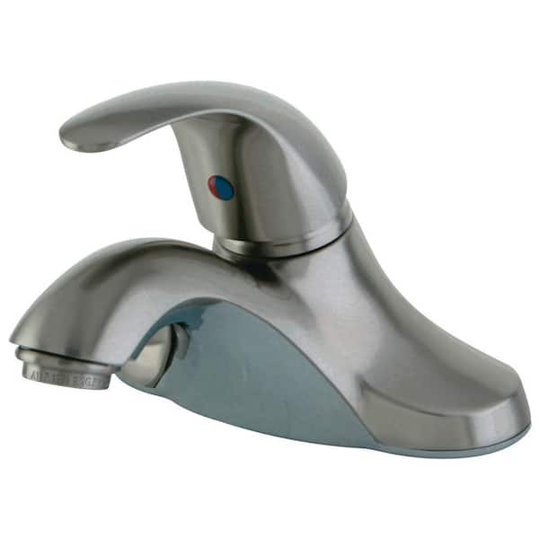 Kingston Brass Legacy 4 in. Centerset Single-Handle Bathroom Faucet in Brushed Nickel
