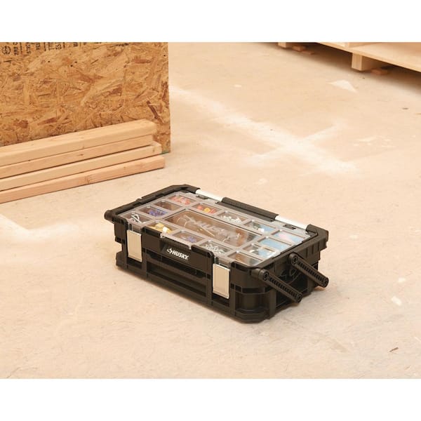 22 in. 22-Compartment Connect Cantilever Organizer for Small Parts Organizer