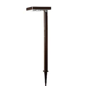 Feit Electric 3010303 4 in. Onesync Solar Power Metal Square Hanging Pathway Light Bronze