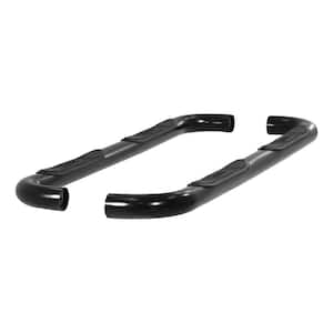 3-Inch Round Black Steel Nerf Bars, No-Drill, Select Ford F-150
