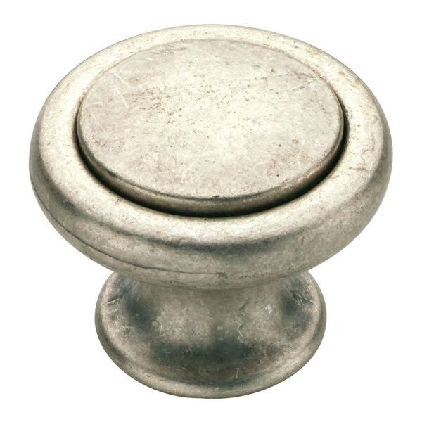 Liberty Bellini 1-1/2 in. Old Silver Round Cabinet Knob-DISCONTINUED