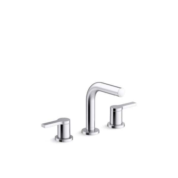 Elate 8 in. Widespread 2-Handle Bathroom Sink Faucet with 0.5 GPM in Polished Chrome