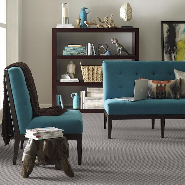 Exquisite - Academy - Gray 39.3 oz. Nylon Pattern Carpet - Installation Required