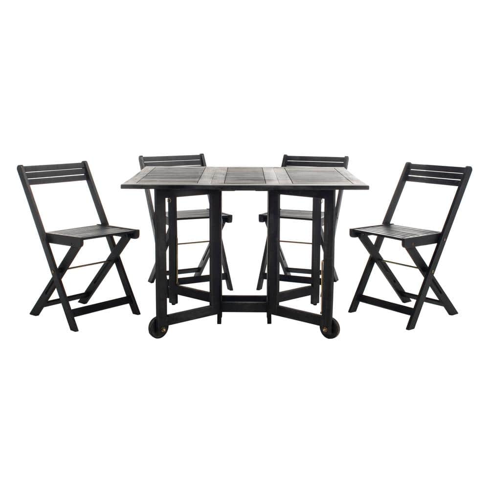 Arvin Black 5-Piece Wood Outdoor Bistro Set price history on PriceWatchPro