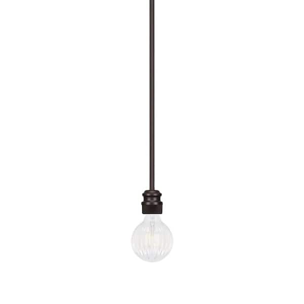 Albany 60-Watt 1-Light Espresso Pendant Light Mini Pendant with LED Bulb, Bulb Included