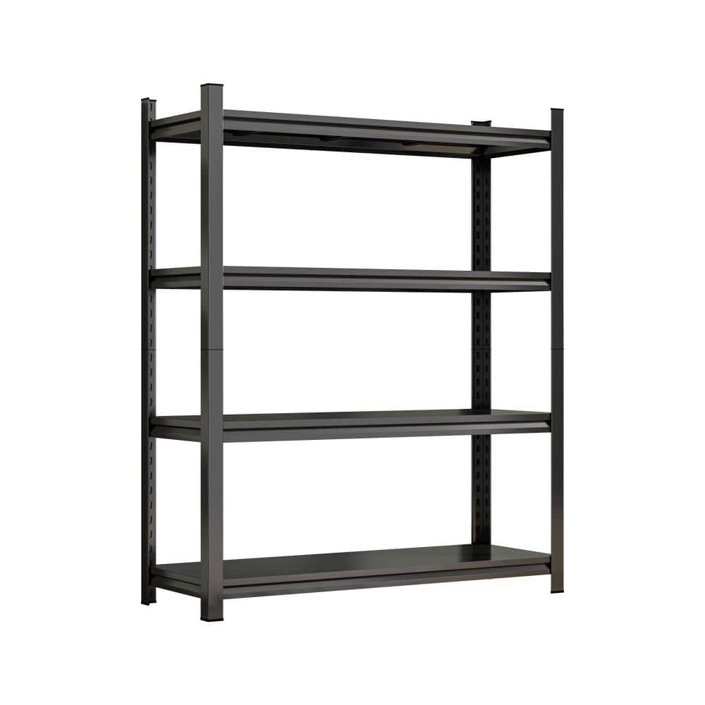4-Shelf Steel Adjustable Garage Storage Shelving Unit in Black (45 in. W x 63 in. H x 18 in. D) price history on PriceWatchPro