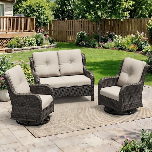 Gardenbee 22 in. x 24 in. 6-Piece Outdoor Replacement Cushion with 