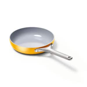 Caraway Home Round Yellow Ceramic Nonstick Frying Pan 10 In With Long  Handle