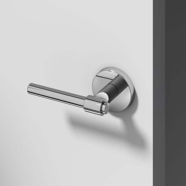 Okun Zen Metal Chrome Dummy Door Handle with Round Rosette