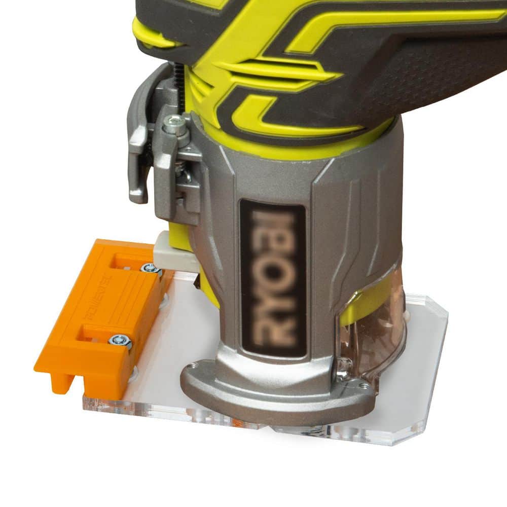 POWERTEC Router Guide Rail Adapter for Ryobi & Ridgid R2911 Trim