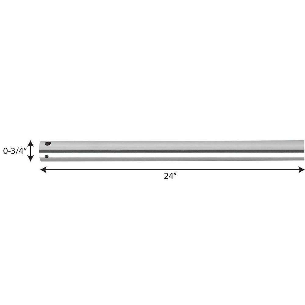 AirPro Polished Chrome 24" Ceiling Fan Downrod