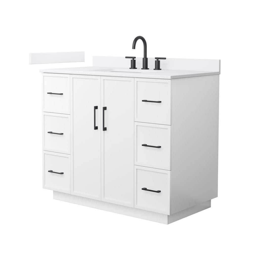Elan TK 42 in. Single Freestanding White Bath Vanity with Top price history on PriceWatchPro