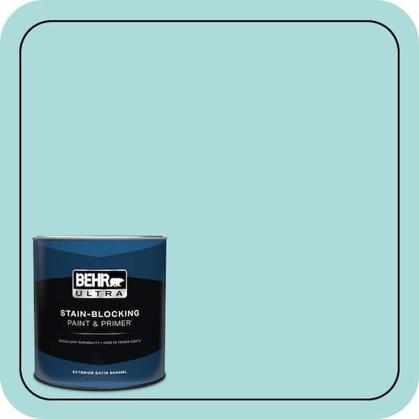 BEHR ULTRA 1 qt. #M460-2 Beachside Drive Satin Enamel Exterior Paint & Primer