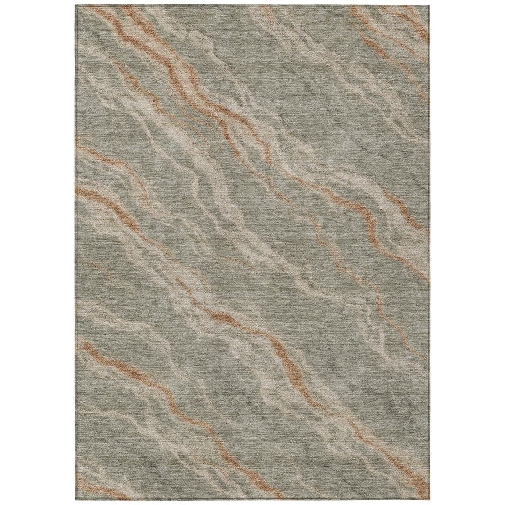 Chantille Machine Washable Indoor/Outdoor Abstract ACN2953 Taupe 5 ft. x 7 ft. 6 in. Area Rug price history on PriceWatchPro