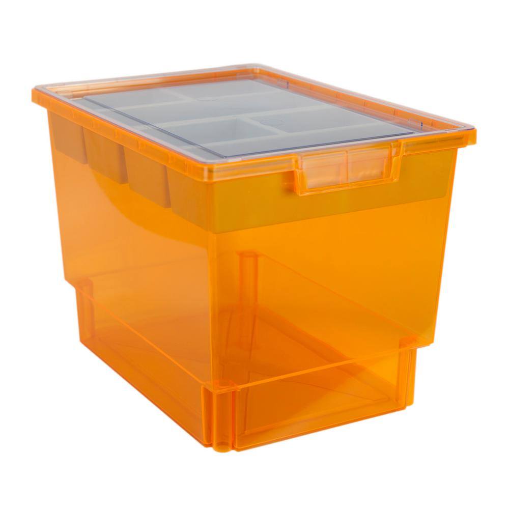StorSystem Bin/ Tote/ Tray Divider Kit Triple Depth 12" Bin in Neon