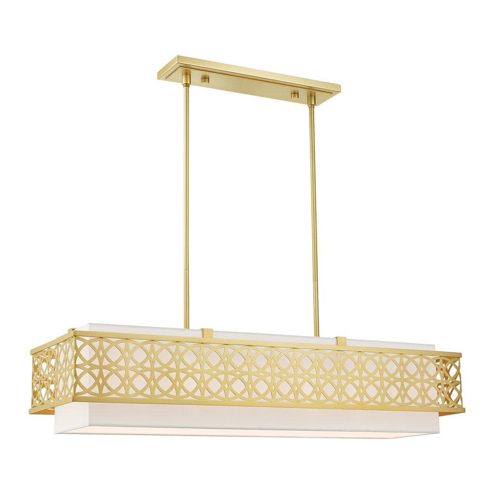 Aspenwood 6-Light Soft Gold Linear Chandelier price history on PriceWatchPro