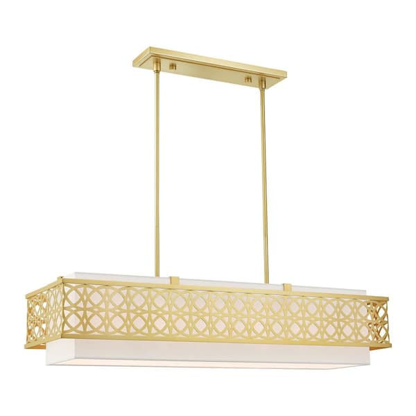 Aspenwood 6-Light Soft Gold Linear Chandelier