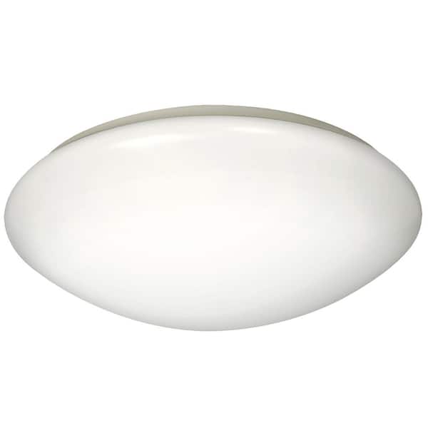 ENERGETIC LIGHTING 13 in. 1-Light White Selectable LED Flush Mount (24-Pack)
