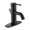 Glacier Bay Modern Single Handle Single Hole Low Arc Bathroom Faucet In