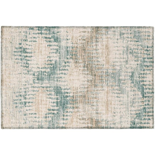 Addison Rugs Evolve Seascape 1 ft. 8 in. x 2 ft. 6 in. Chevron Accent Rug