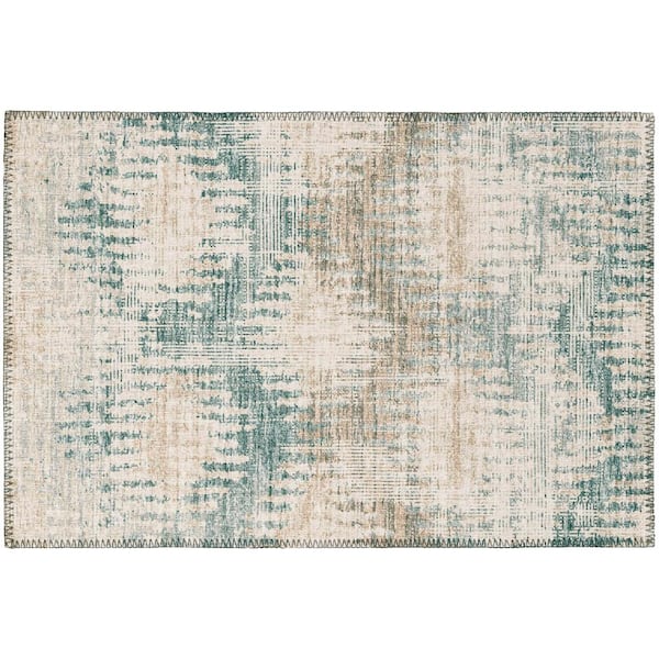 Addison Rugs Evolve Seascape 1 ft. 8 in. x 2 ft. 6 in. Chevron Accent Rug