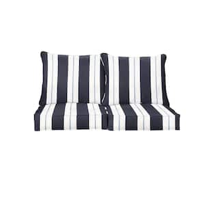 25 in. x 25 in. Sunbrella Deep Seating Indoor/Outdoor Loveseat Cushion in Relate Harbor