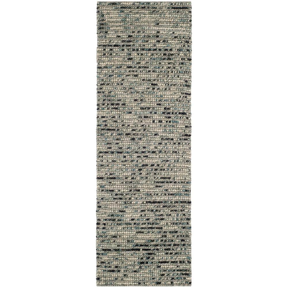 SAFAVIEH Bohemian Gray/Multi 3 ft. x 16 ft. Striped Runner Rug BOH525K