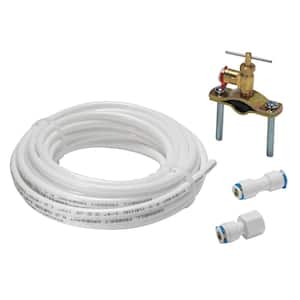 1/4 in. COMP x 1/4 in. COMP x 25 ft. Push-to-Connect Poly Ice Maker Installation Kit