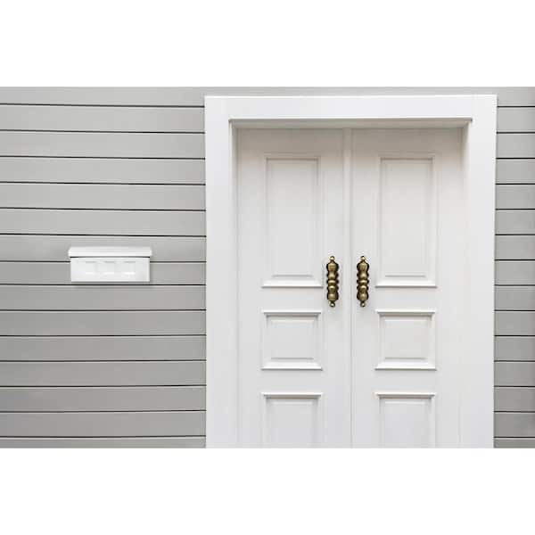 Wayland White, Small, Steel, Wall Mount Mailbox