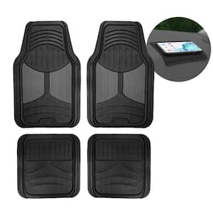 Gray Trimmable Liners Monster Eye Car Floor Mats - Universal Fit for Cars, SUVs, Vans and Trucks - Full Set