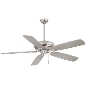 Sunseeker 60 in. Indoor/Outdoor Brushed Nickel Wet Ceiling Fan