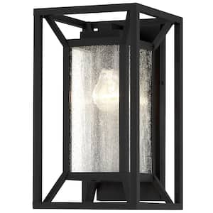 Harbor View Black Outdoor Hardwired Wall Mount with No Bulbs Included