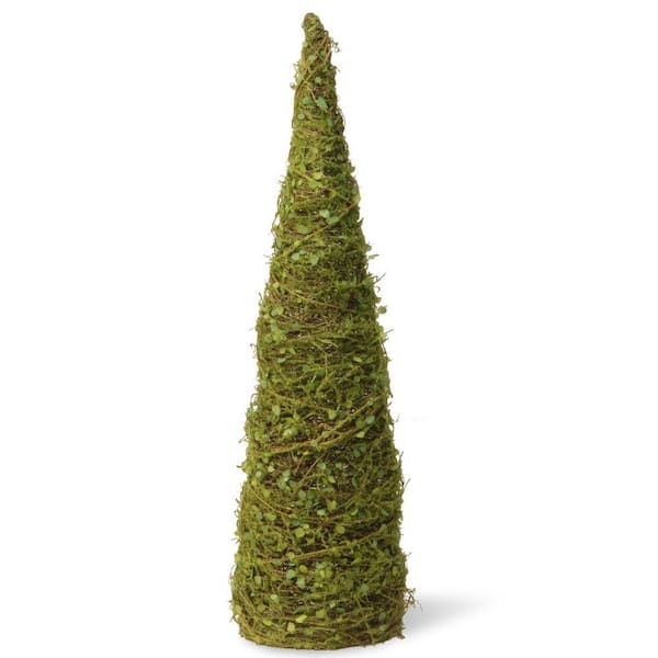 National Tree Company 24 in. Artificial Cone Tree with Moss