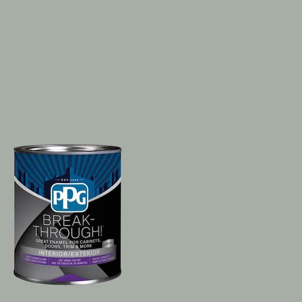 Break-Through! 1 qt. PPG1033-4 Light Drizzle Semi-Gloss Door, Trim & Cabinet Paint