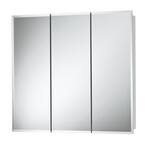 Horizon 30 in. x 28 in. x 5.25 in. Frameless Surface-Mount Bathroom Medicine Cabinet with 1/2 in. Beveled Mirror