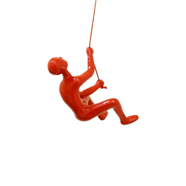 CLIMBING MAN WALL ART Climbing Man Red Wall Art