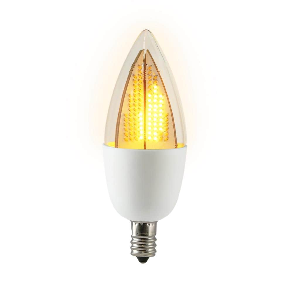 Frastødende atlet sydvest Euri Lighting 6-Watt Equivalent CA9.5 Flickering Flame LED Light Bulb (1- Bulb) ECA9.5-2120fc - The Home Depot